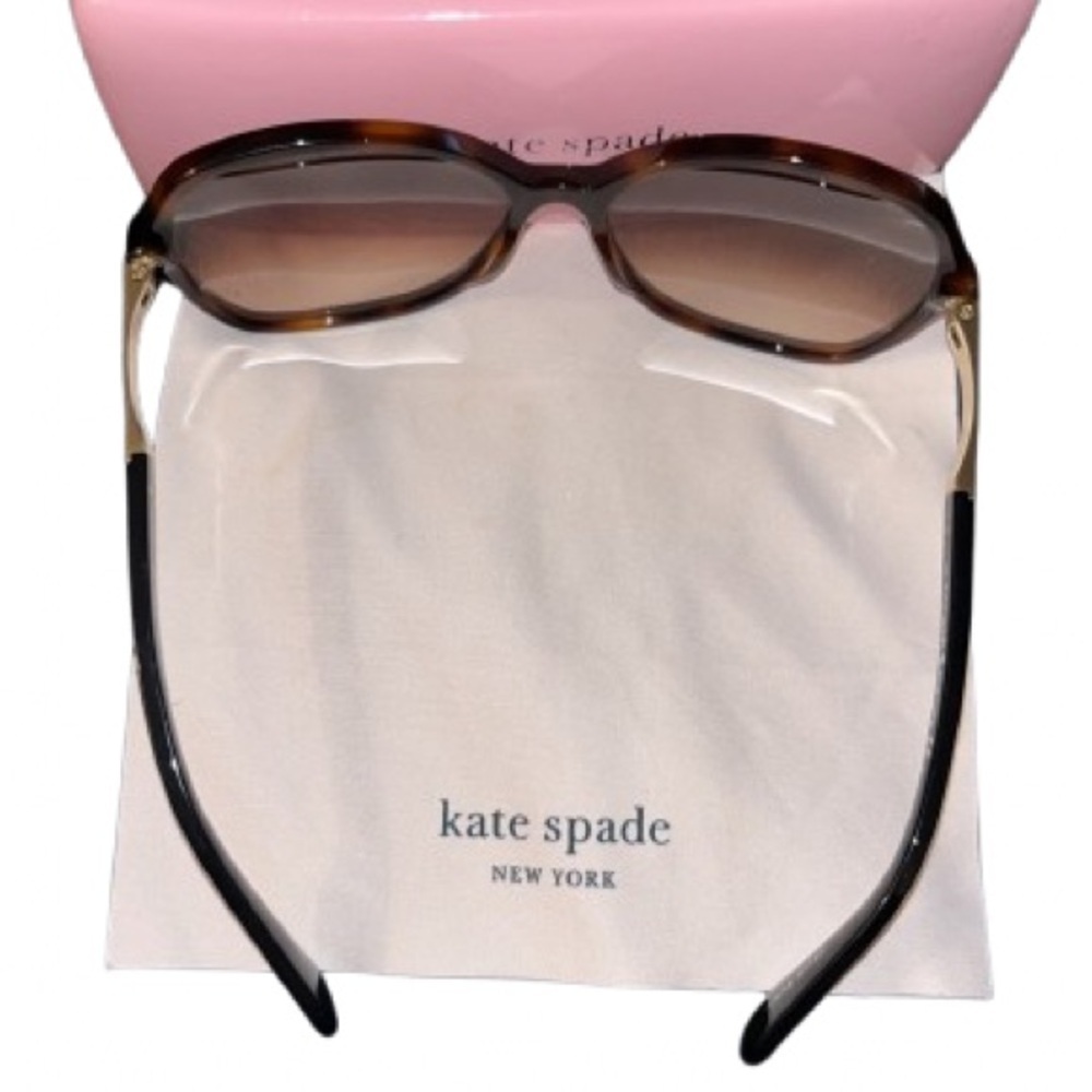 Kate Spade Jolyn brown tortoise shell sunglasses - Picture 7 of 11